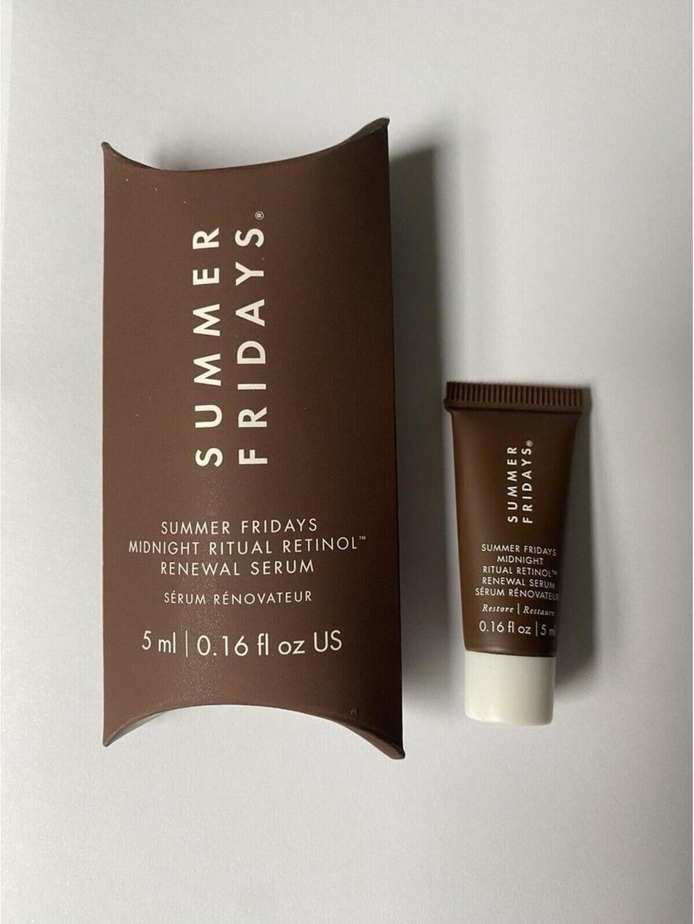 Summer Fridays Midnight Ritual Renewal Retinol Serum 5 ml/0.16 fl oz Travel Mini